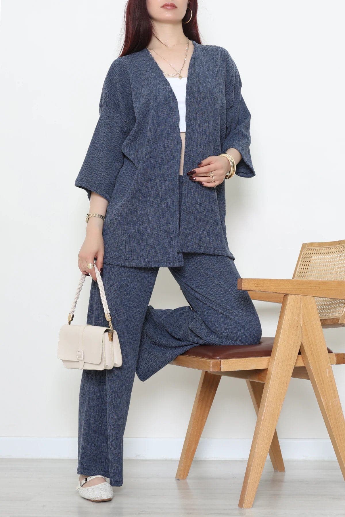 Kimono Bürümcük Takım Lacivert - 55128.599.