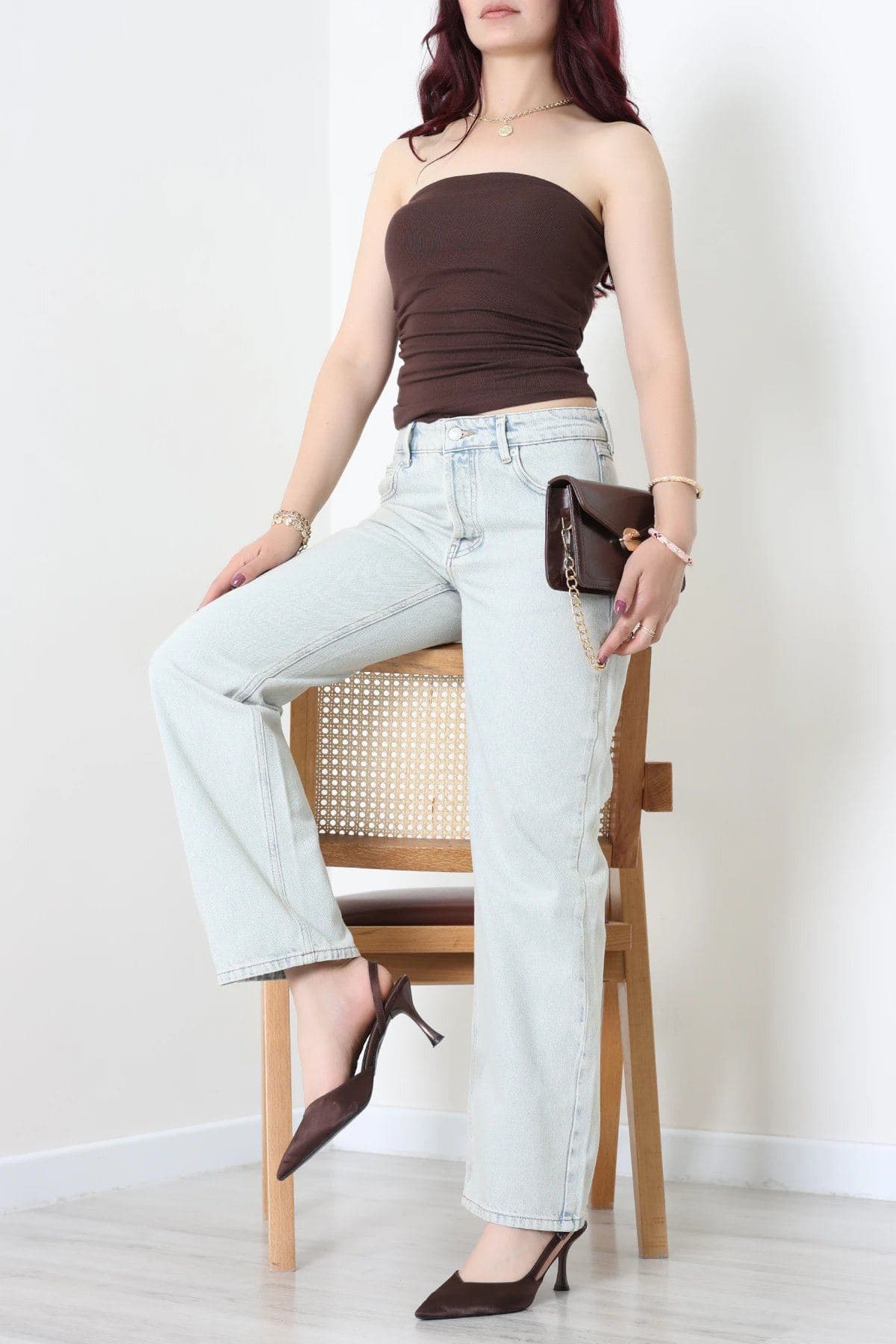 Straight Kot Pantolon Buzgri - 32353.2214.