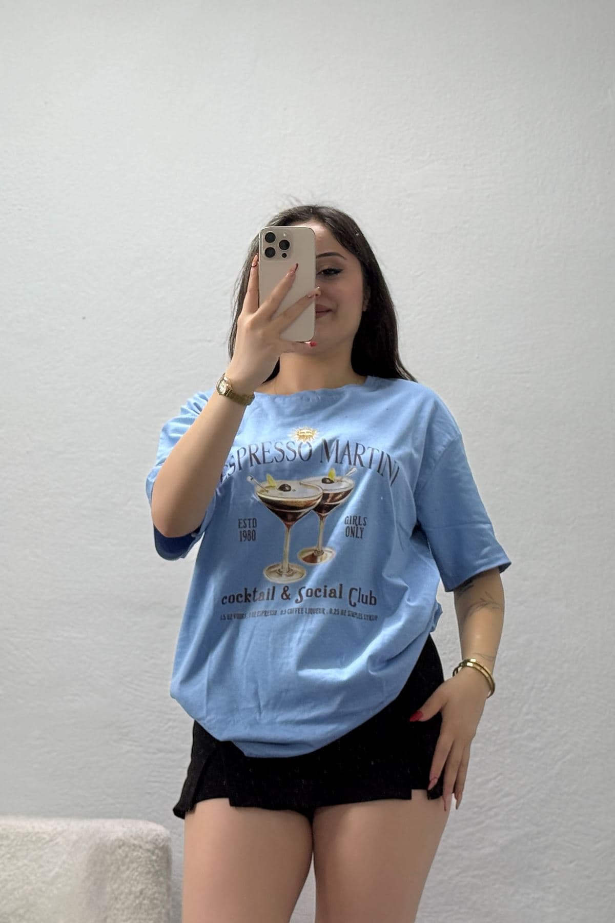 Suprem Baskılı Oversize Tişört Bebemavi - 31889.1878.