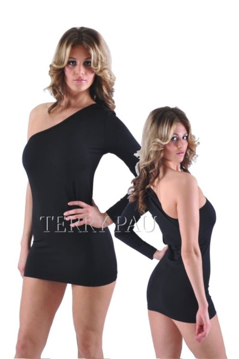 B120614 Asimetrik Kesim Elbise